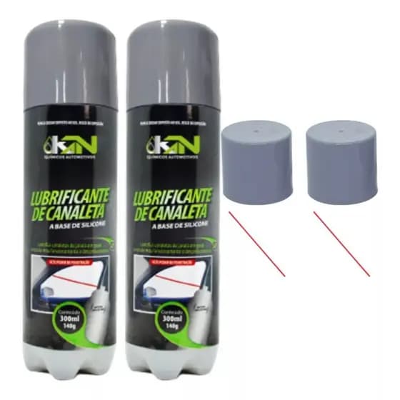 Kit 2 Uni Silicone De Porta Lubrificante De Canaleta 300ml Multiuso Janela Porta