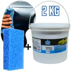 Kit Silicone Gel 2kg + Esponja Aplicador Carro Perfumado Automotivo