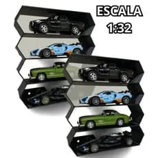 Kit 2 Display Miniatura Nicho 1:32 Expositor Prateleira Parede