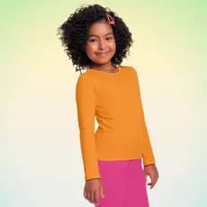Blusa Infantil Manga Longa Algodão Cotton Fakini Juvenil