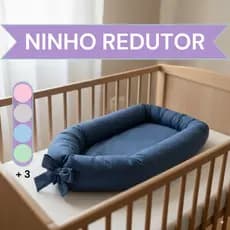 Ninho Redutor Bebê Berço Recém Nascido Clean 100% Algodão 200 Fios