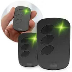 2 Controle Remoto Para Portão Eletrônico Com Pilha Preto