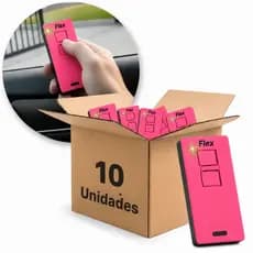 Kit 10 Controle Tx Rosa Remoto Portão Eletrônico 433Mhz Ipec