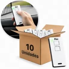 10 Controle Tx Branco Remoto Portão Eletrônico 433Mhz Ipec