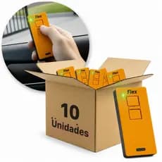 10 Controle Tx Laranja Remoto Portão Eletrônico 433Mhz Ipec