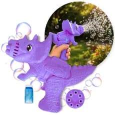 brinquedo maquina bolha sabão pistola automática dinossauro