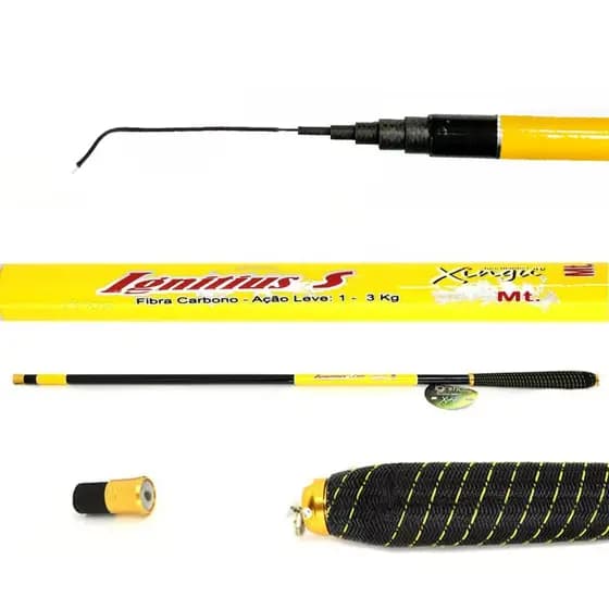 Vara Telescópica 100% Carbono Gomo Curto - Ignitius / Promoção!!