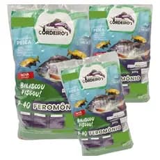 KIT C/3 MASSA DE PESCA CORDEIRO`S P40 FEROMONIO 500G