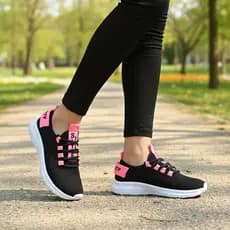 Tênis Feminino e Masculino Calce Fácil Malha Respiravel Academia Corrida Caminhada