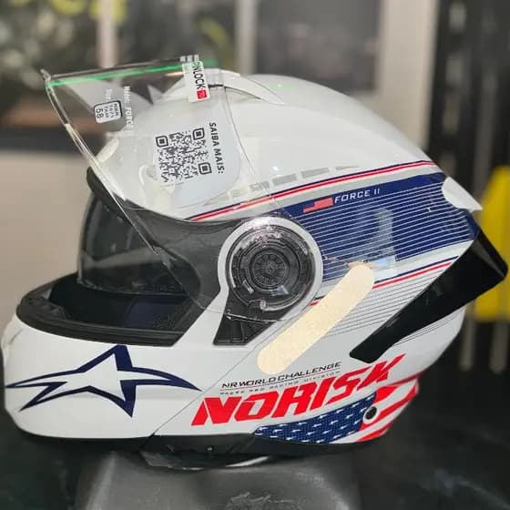 Capacete Moto Paises Norisk Force Ii 2 Grand Prix Usa EUA