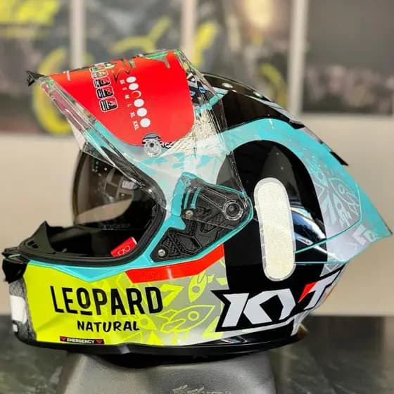 Capacete Moto Kyt Leopard R2r Piloto Diversos C/ Óculos Interno Kyt Modelos Diversos
