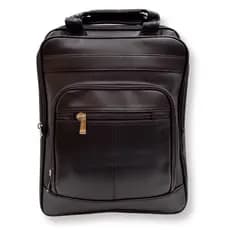 Pasta mochila executiva em couro sintético para notebook