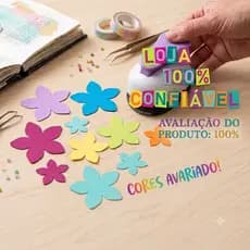Cortador Eva E Papel Scrapbook - Flor 5 Pontas 1,6cm 16mm