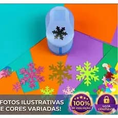 Cortador Perfurador Eva E Papel - Floco De Neve 50mm 5,0cm