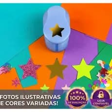 Kit 2 Cortador Eva E Papel Scrapbook - Estrela 25mm E 50mm