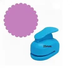 Perfurador Cortador De Papel E Eva - 25mm Circulo Escalope / Escalopado