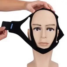 Anti Ronco Neoprene 3 Pontas Ajustável Neoprene Durma Melhor Faixa Cinta Queixo