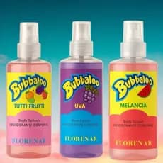 Kit 3x BODY SPLASH BUBBALOO UVA, TUTTI FRUTTI E MELANCIA 100ml