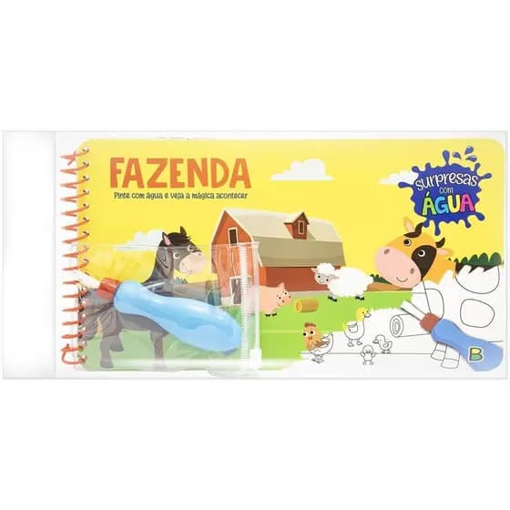 Surpresas com água: Fazenda - Aquabook Pintando com Água - Todolivro Aqua book