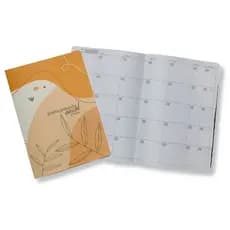 Planner Agenda Anual Mensal Folhas Natureza ml