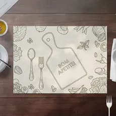 Jogo Americano de papel Restaurante Comida Encontro