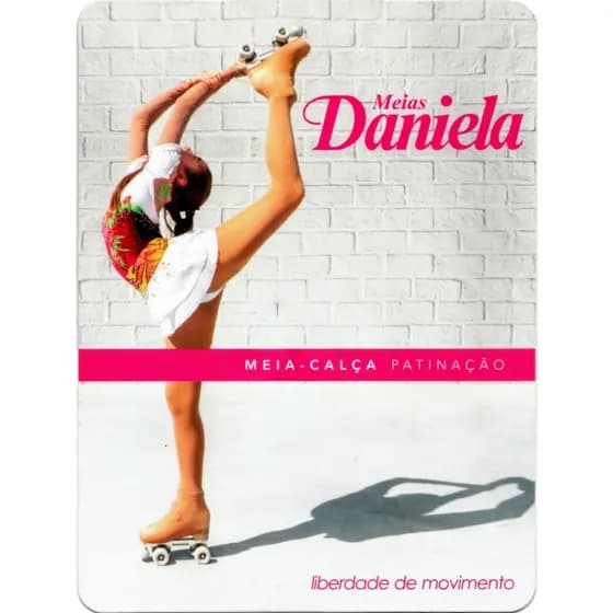 Meias Daniela - Meia-calça Esportiva Over The Boot Patinação Infantil e Adulto