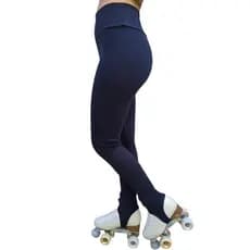 Calça Feminina Poliamida Cintura Alta Patinação com Velcro Infantil e Adulto