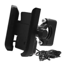 SUPORTE DE CELULAR PARA MOTO COM CARREGADOR IT-BLUE LE-019 somente para Retrovisor Moto