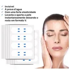40 Pçs Adesivos Facial Fita De Lifting Anti Envelhecimento