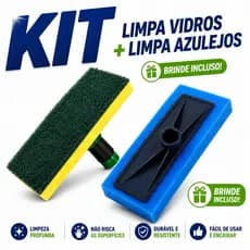 KIT esponja Limpa Vidro  Limpa Azulejo