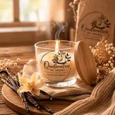 Vela Aromática Nuvem de Vanilla | Vela Perfumada Decorativa Premium