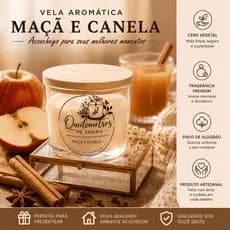 Vela Aromática Premium - Maçã e Canela