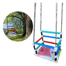 Transforme o Quintal em um Playground! Balanço Infantil de Madeira Robusta e Super Confortável. Compre o seu.