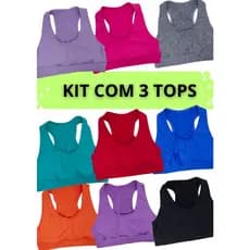 KIT 3 Tops nadador fitness treino dia a dia academia