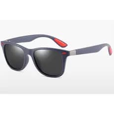 Óculos De Sol Unissex Vintage Azul Escuro UV400 Polarizado