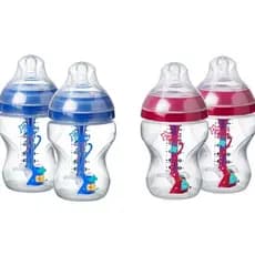 Tommee Tippee Kit 2 mamadeiras anticolica sensor temperatura Advanced 260ml, bico petala