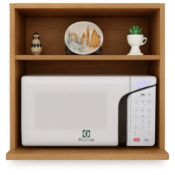 Suporte de Microondas com Nicho Porta Tempero