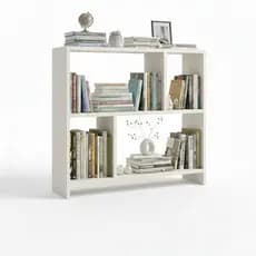 Estante Organizadora De Livros Multiuso Branca Nicho Decorativo Para Sala Quarto Escritório Moderna Resistente Oferta