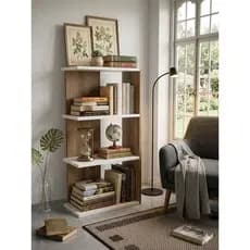 Organizador de Livros Moderna Para Decoração de Sala de Leitura e Objetos de Decoração