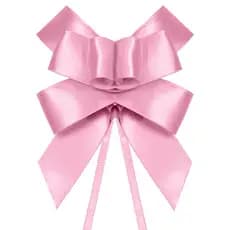 Laço Fácil de Fita de Cetim - Rosa Claro - 22mm - 5 unidades - Progresso - Rizzo