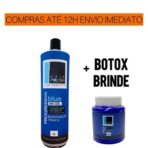 Hair Polish Alisamento Blue Gel + Botox Brinde