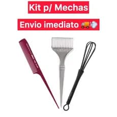 Nuance Kit Mechas Pente Krest Pincel Mechedor Coloração Luzes Original Profissonal Cabeleleiro