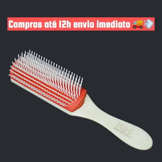 Escova Pompadour Para Topetes Penteados Barbearia Cabeleireiro Antiestática Desembaraçar Cabelos