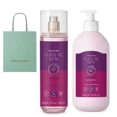 Kit Amoruda Cuide se Bem Body Splash Amoruda  Hidratante Amoruda O Boticário.