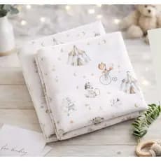 Cueiro Flanelado 100% Algodão Kit 2 Unidades com Saquinho Presenteável Ceci Petit Home