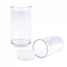 Kit 50 Potes Tampa Pressão 23 ml Guardar Organizar Glitters Organização Potinhos Manicure