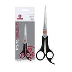 Tesoura Para Cabelo Ponto Vermelho Fio Laser 663-7, Mundial Profissional Cabeleireiro Barbeiro Corte