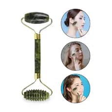 Rolo Massageador Facial Pedra Jade Guasha Anti Ruga Skincare Cuidados com a Pele Rosto Antissinais