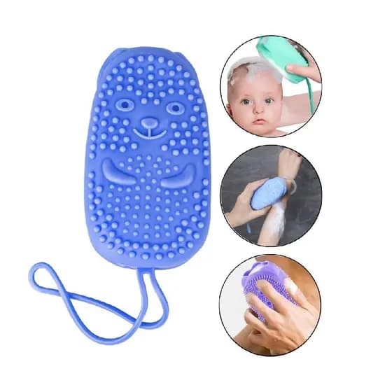 Esponja Bucha Banho Silicone 2 em 1 Massageadora Esfoliante Ducha Corpo