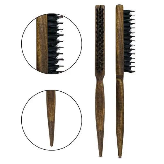 Escova Fina Acabamento Finalização Penteado Baby Hair Barba Barbearia Cabeleireiro Bigode Degradê